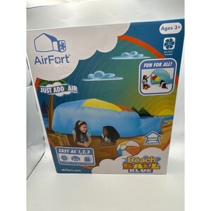 AirFort Beach Ball Blue Inflatable Play Tent for Kids 77x50 New